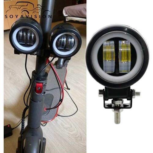 Motorcycle electric scooters LED Fog Lamp Driving Led Headlight 3'' 20W For Jeep 12V 24V SUV Ultron, Yokamura, Falcon Duаltrоn