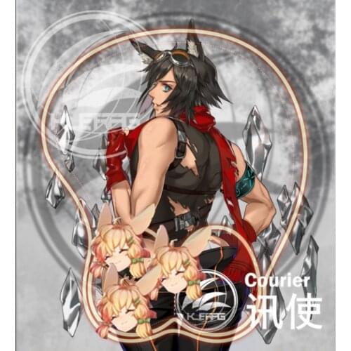 Arknights SilverAsh Courier Sexy 3D Soft Gel Gaming Mouse Pad Mousepad Cartoon Wrist Rest Keyboard Pad Computer Mat Cosplay Gift