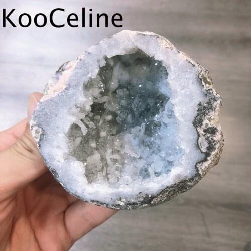 Natural Crystals Quartz Mexico Agate Geode Energy Reiki Healing Stones Room Home Aquarium Decoration Accessories Gemstone