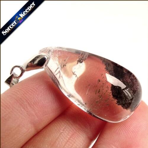 Natural Multicolor Ghost Phantom Quartz Crystal Stone Specimen Healing Pendant Gem stone Home Decor DIY Crafts Material YS1006