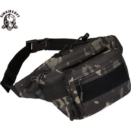 SINAIRSOFT Outdoor Tactical Multifunction Waist Pack Military Combat Camping Sport Hunting Bag Waterproof Athletic Chest Bags