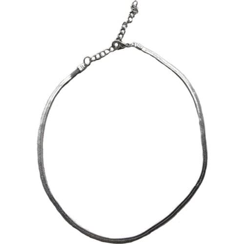 Simple Classic Snake Bone Chain Necklace For Woman 2021 Korean Fashion Jewelry Girls Sexy Chain