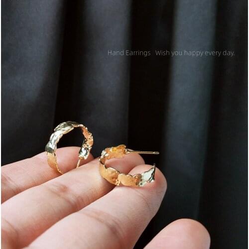 925 Silver Needle Plated 14K Real Gold Earrings Hoop Earrings Silver 925 Earring Birthday Gift Women Jewelry Gift Female