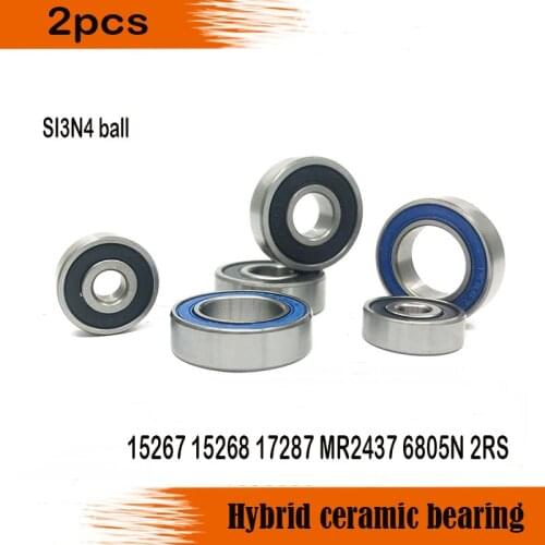 2PCS 15267 15268 17287 6805N 18307 24377 24378 163110 173110 2RS RS si3n4 ball hybrid ceramic deep groove ball bearing 6904 2RS