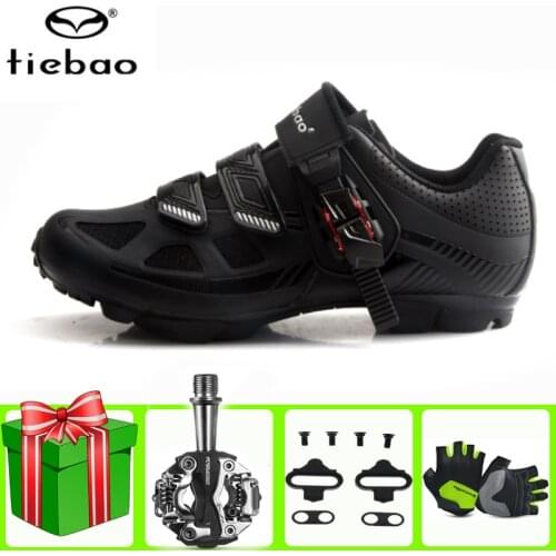 Tiebao sapatilha ciclismo MTB Pro Bicycle Cycling Shoes Men Mountain Bike Self-Locking Men Women Sole Athletic Riding SPD Shoes