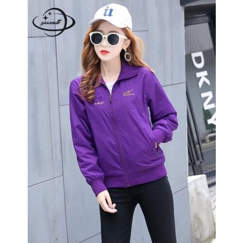Yauamdb Women Jacket Spring Autumn Xl-5xl Female Coat Ladies Zipper Pocket Solid Outwear Slim Casual Fashion Clothes Ly69
