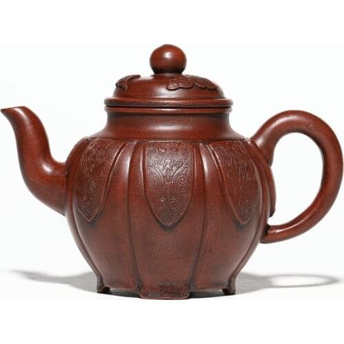 Yixing Handmade Purple Clay Pot Kungfu Tea Teapot Raw Ore Purple Clay Exquisite All-round Imitation Old Pot Household Teapot