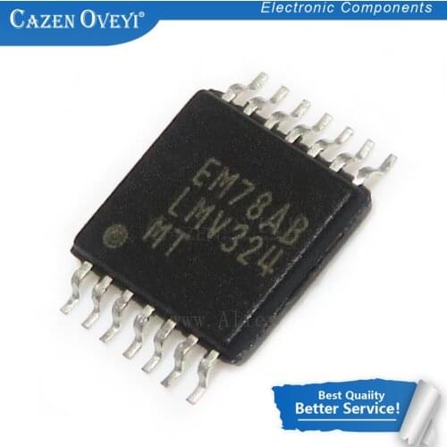 1pcs/lot LMV324MT LMV324QPWR LMV324 LM324-MT TSSOP-14 In Stock