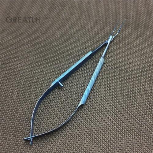 1pcs Titanium Ultrata Style Capsulorhexis Forcep 120mm Cross Handle ophthalmic surgical instrument