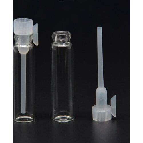10PCS 1/2/3 ml Empty Mini Glass Perfume Small Sample Vials Perfume Bottle Laboratory Liquid Fragrance Test Tube Trial Bottle