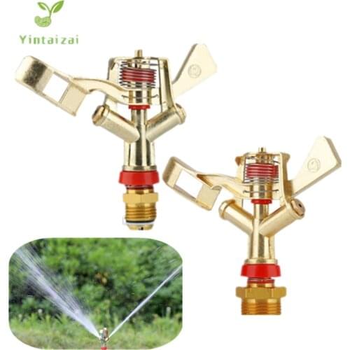 10pcs Zinc Alloy Rotary Watering Impact Sprinkler For Garden Lawn Sprayer Nozzle Micro Irrigation Hose End Sprinkler P303