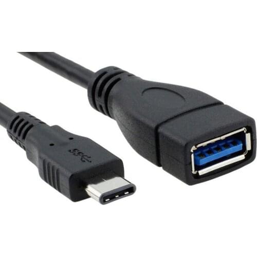 200pcs USB 3.1 Type-C to USB 3.0 Female Data OTG Cable 0.2m for Macbook 2015 Nokia N1 Leshi Mobile Phone Black White