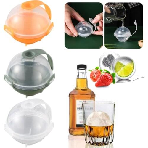 5cm Round Ball Ice Cube Mold DIY Ice Ball Maker Homemade Ice Cube Mold Whiskey Cocktail Summer Ice Mold Bar Tool Kitchen Gadget
