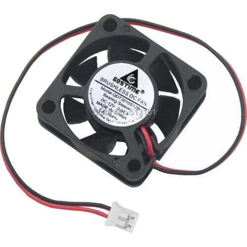 500pcs/lot Gdstime 12V 7 Blades 2Pin Ventilation Axial 30mm 30x30x10mm 12V DC Cooling Fan