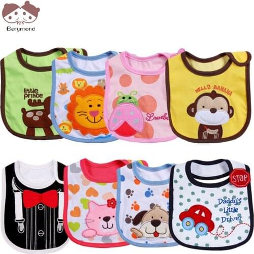 9 Types Newborn Baby Bibs Cloths Cotton Baby Girls Boys Cute Lovely Bibs Infant Saliva Towels Baby Bibs Waterproof Bebe Cloth