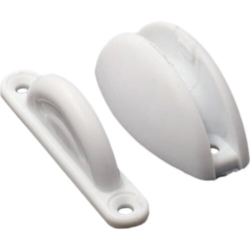 MagiDeal RV Camper Boat Motorhome Door Stop Cabinet Catch Latch Nylon White