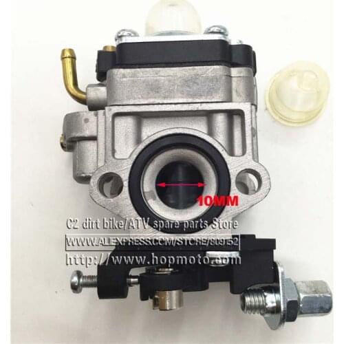 10mm Carb Carburetor & Primer Bulb & Gaskets For 23cc 26cc 33cc Bladez Goped Scooter Mini Dirt Pocket Bike ATV Go Kart