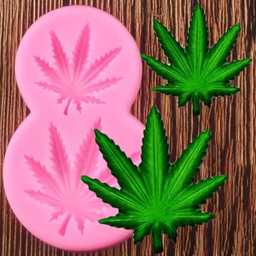 DIY Maple Leaf Silicone Cupcake Baking Mold Christmas Fondant Cake Decorating Tools Chocolate Gumpaste Candy Clay Moulds