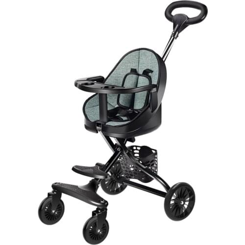 High Quality Baby stroller V1 childrens Stroller Light Folding High Strability Stroller 4-wheel 2 Ways Push Travel Use Cart