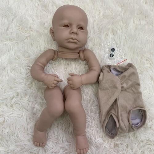 20 Inches Loulou Bebe Reborn kit Toys Unpainted reborn baby Vinyl Unfinished Parts DIY Blank Kits Dolls Gift For Girl Children