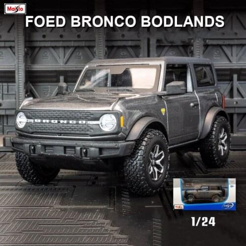 Maisto 1:24 Hot new style Ford 2021 Bronco Badlands Alloy model car die-casting simulation car decoration collection gift toy
