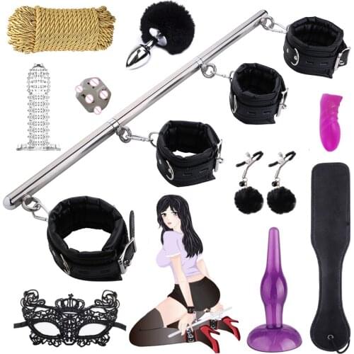 Adult Bondage Set Couple BDSM Sex Toy Fun Split-leg Pillows Alternative Games Stainless Steel Sex Products Toys for Women Men