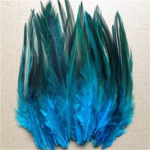 Wholesale 50pcs Sky blue High quality beautiful natural pheasant neck feathers 10-15cm/4-6inches
