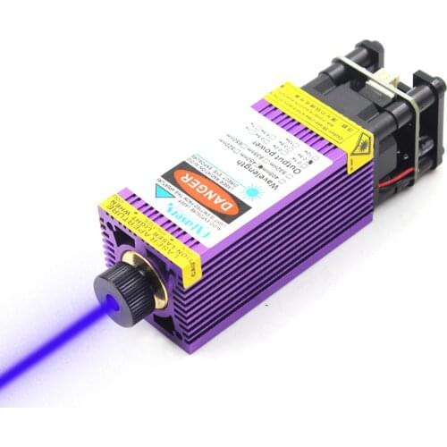 Oxlasers NEW 450nm 2500mW Blue Laser Module 3000mW 3.5W Engraving Laser Head 5W Focusable Cutting Laser with PWM Purple Heatsink