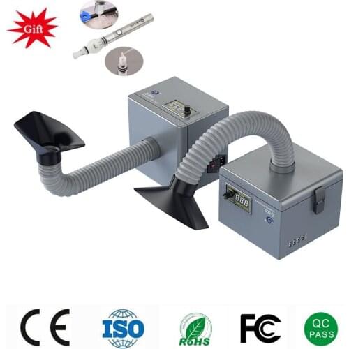 Adjustable Efficient Purification Smoking Instrument 4000rpm Strong Wind Soldering Cleaner Fume Extractor Air Cleaner PCB Repair