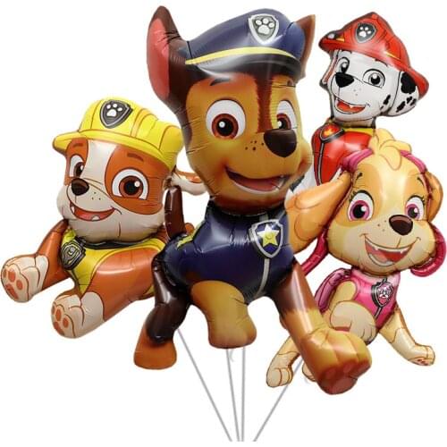 Paw Patrol Balloon Party Decoration Props Toy Balloon Anime Cartoon Aluminum Foil Balloon Childrens Birthday Party Balloons