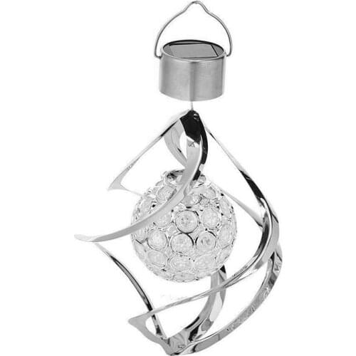 Solar Wind Chime Light Garden Hanging Spinner Lamp Color Changing Decoration LED Lamp For Lawn Yard Home Lighting Decoration