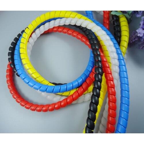 2meter/lot free shipping Flame retardant spiral bands diameter 10mm Cable casing Cable Sleeves Winding pipe
