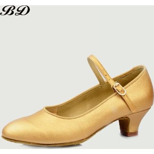 TOP BD Modern Dance Shoes Authentic Girl Child Professional Ballroom Dance Waltz Practice shoes Dancing Shoes Children BD501