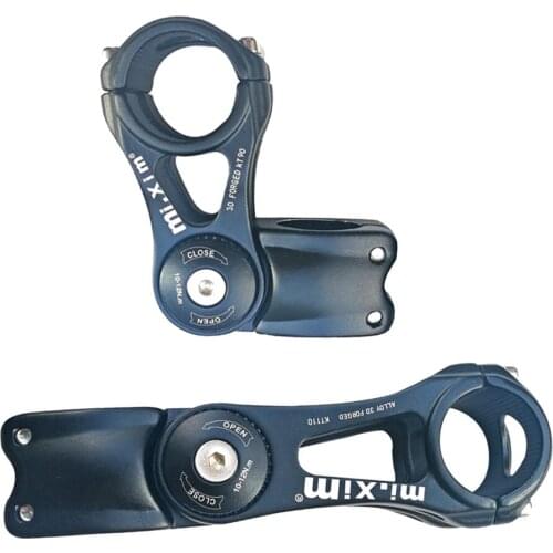 Aluminum Alloy 0-85 Degree Adjustable Bike Stem Riser Bicycle Handlebar Raiser Extender for MTB Mountain Bike - Choose of Sizes