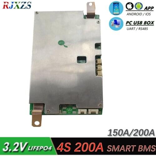 XiaoXiang BMS 4S 200A LFP smart board LiFePO4 BMS/PCM/PCB battery protection board for 18650 Battery w/APP