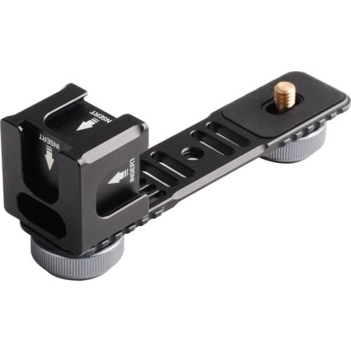 Universal Gimbal Extention Bar Bracket Adapter+4 Cold Shoe for Zhiyu FeiyuTech Vimble 2 DJI Osmo Mobile 2 Stabilizer Accessories