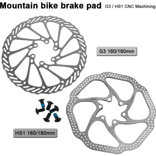 Bicycle Brake 180mm/160mm 6 Inches Stainless Steel Rotor Disc Brake For MTB Mountain Road Cruiser Bike Bicycle Parts Accessories