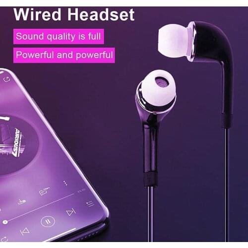1PC New Bass Sport Headset Stereo 3.5mm In-ear Earphones For Samsung Xiaomi Huawei Mobile Phone Remote Earbuds