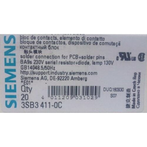 ** 1PC NEW SIEMENS 3SB3411-0C free shipping