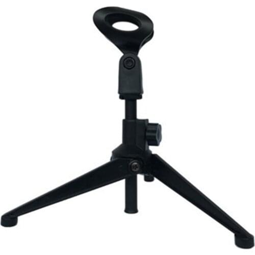 1Pcs Portable Metal Microphone Stand Desktop Tripod Stand Wired Wireless Microphone Stand Desktop
