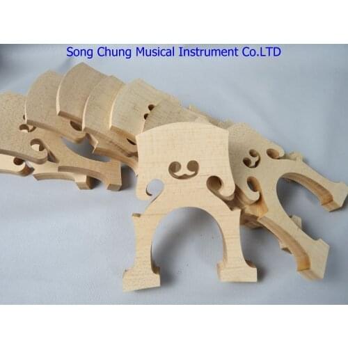 10pcs belgian style fine maple cello bridges 3/4,laser precise,cello part