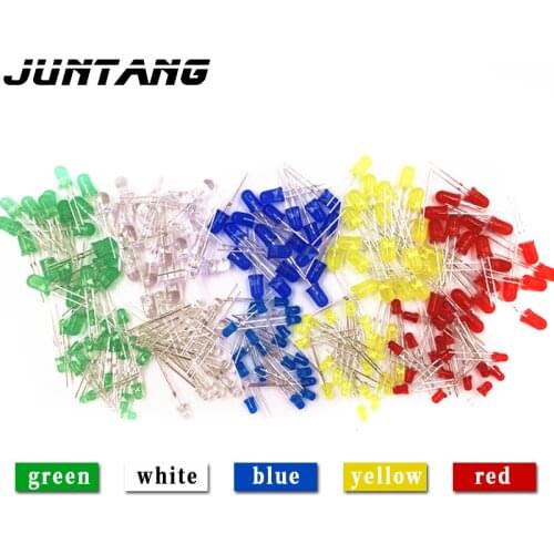 100pcs led 5mm F5 LED Straw Hat Bead Crystal Light Red Green Blue White Yellow Inline Light Source