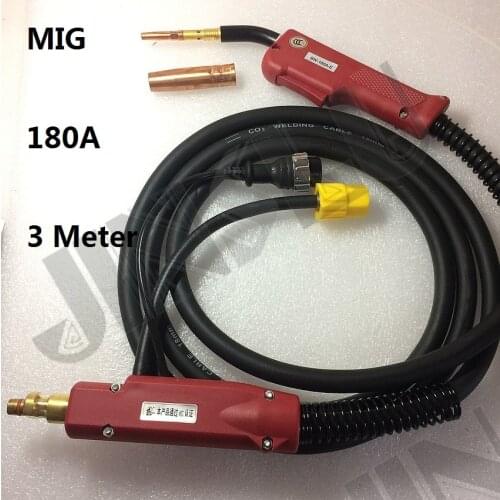 180A 3M 10 Feet MIG Gun Torch P200 MIG-200 Style MIG MAG Welding Torch Complete 1 set SALE1