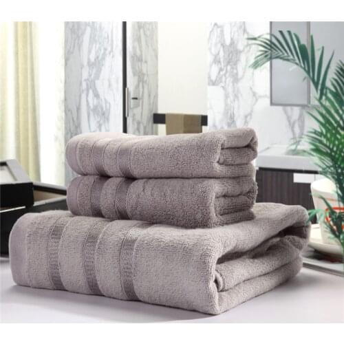 3 Pcs/Set 100% Bamboo Bath Beach Towels Face Towels Soft Absorbent Bathowel for Adults Children 35cm*75cm*2pcs 70cm*140cm*1pc