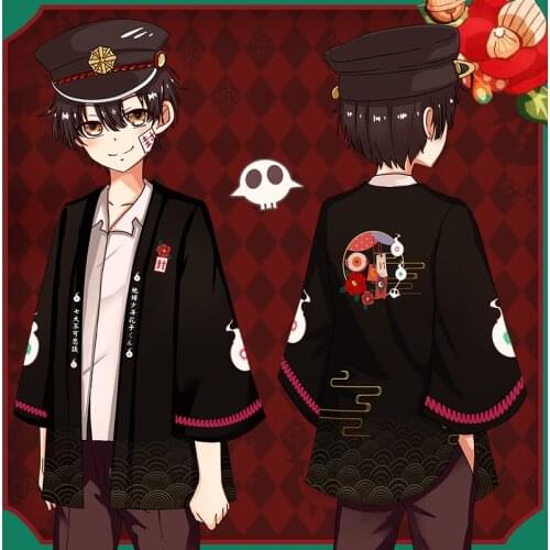 Anime Toilet-bound Jibaku Shounen Hanako kun Cosplay Costumes Kimono Nene Yashiro Cosplay Halloween Costumes For Women men cloak