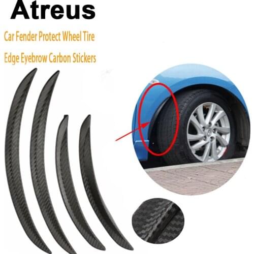 Atreus 25cm For Mitsubishi ASX Suzuki Subaru Acura Jeep Fiat Hyundai Solaris Car Fender Wheel Tire Edge Eyebrow Carbon Stickers