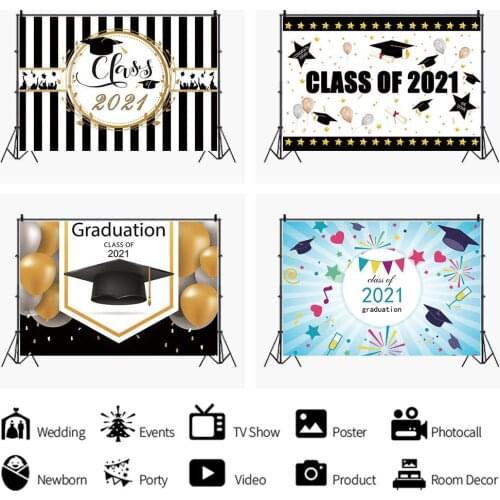 Bachelor Cap Graduation Season Graduates Rave Party Backdrop Banquet Decorative Photography Studio Photo Custom Vinyl Background
