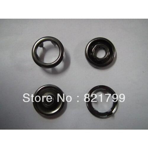 Free shipping 9mm prong snap button for cloth sweater black gun snap button brass children button 100sets