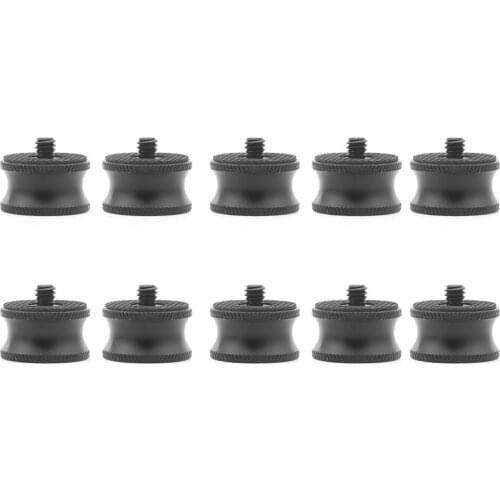 BGNing 10x 3/8" Female to 1/4" inch Male Adapter Screws Camera Tripod Ball Head Monopod Flash Light Stand Mount SLR Accessories