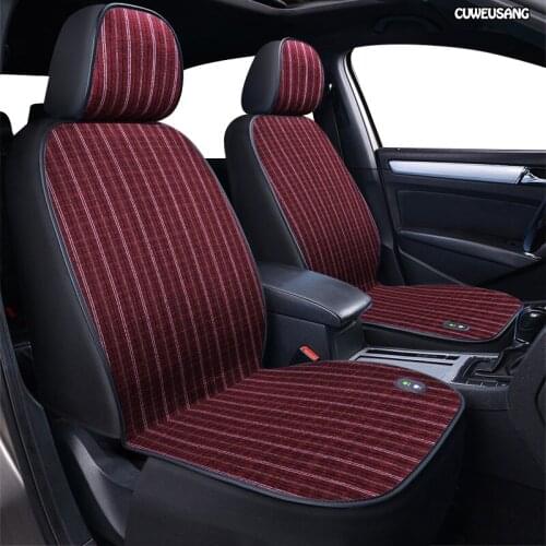 CUWEUSANG 12V Heated car seat cover for Volkswagen all models VW touareg touran Variant tiguan polo EOS UP! golf Jetta passat